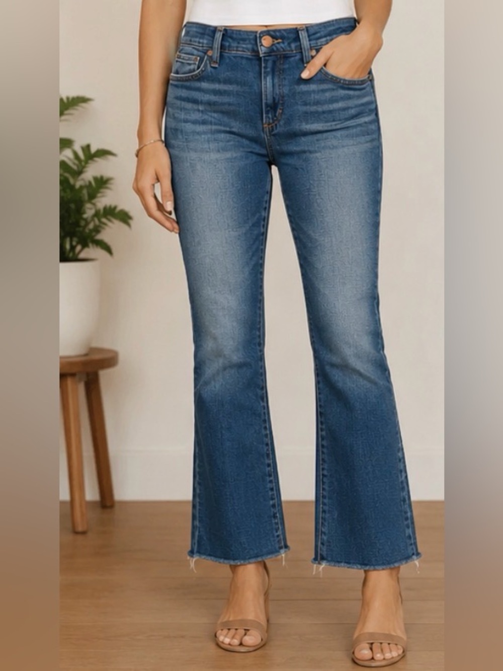 Joe's Jeans Mid-Rise Blue Flare Denim